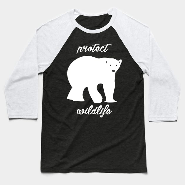 protect our friends - polar bear Baseball T-Shirt by Protect friends